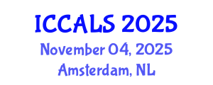 International Conference on Communication and Linguistics Studies (ICCALS) November 04, 2025 - Amsterdam, Netherlands