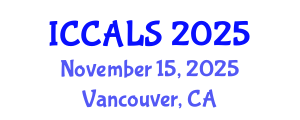 International Conference on Communication and Linguistics Studies (ICCALS) November 15, 2025 - Vancouver, Canada