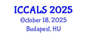 International Conference on Communication and Linguistics Studies (ICCALS) October 18, 2025 - Budapest, Hungary