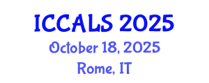 International Conference on Communication and Linguistics Studies (ICCALS) October 18, 2025 - Rome, Italy
