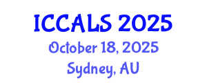 International Conference on Communication and Linguistics Studies (ICCALS) October 18, 2025 - Sydney, Australia