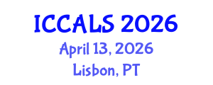 International Conference on Communication and Linguistics Studies (ICCALS) April 13, 2026 - Lisbon, Portugal International Conference on Communication and Linguistics Studies (ICCALS) April 13, 2026 - Lisbon, Portugal
