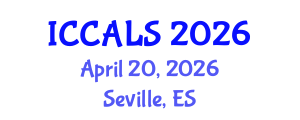 International Conference on Communication and Linguistics Studies (ICCALS) April 20, 2026 - Seville, Spain International Conference on Communication and Linguistics Studies (ICCALS) April 20, 2026 - Seville, Spain
