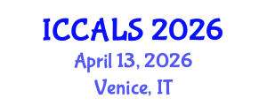 International Conference on Communication and Linguistics Studies (ICCALS) April 13, 2026 - Venice, Italy