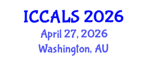 International Conference on Communication and Linguistics Studies (ICCALS) April 27, 2026 - Washington, Australia International Conference on Communication and Linguistics Studies (ICCALS) April 27, 2026 - Washington, Australia