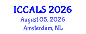 International Conference on Communication and Linguistics Studies (ICCALS) August 05, 2026 - Amsterdam, Netherlands International Conference on Communication and Linguistics Studies (ICCALS) August 05, 2026 - Amsterdam, Netherlands