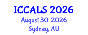 International Conference on Communication and Linguistics Studies (ICCALS) August 30, 2026 - Sydney, Australia International Conference on Communication and Linguistics Studies (ICCALS) August 30, 2026 - Sydney, Australia