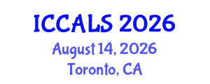 International Conference on Communication and Linguistics Studies (ICCALS) August 14, 2026 - Toronto, Canada International Conference on Communication and Linguistics Studies (ICCALS) August 14, 2026 - Toronto, Canada