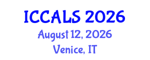 International Conference on Communication and Linguistics Studies (ICCALS) August 12, 2026 - Venice, Italy International Conference on Communication and Linguistics Studies (ICCALS) August 12, 2026 - Venice, Italy