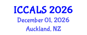 International Conference on Communication and Linguistics Studies (ICCALS) December 01, 2026 - Auckland, New Zealand International Conference on Communication and Linguistics Studies (ICCALS) December 01, 2026 - Auckland, New Zealand