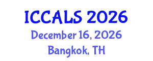 International Conference on Communication and Linguistics Studies (ICCALS) December 16, 2026 - Bangkok, Thailand International Conference on Communication and Linguistics Studies (ICCALS) December 16, 2026 - Bangkok, Thailand