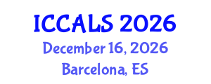International Conference on Communication and Linguistics Studies (ICCALS) December 16, 2026 - Barcelona, Spain International Conference on Communication and Linguistics Studies (ICCALS) December 16, 2026 - Barcelona, Spain