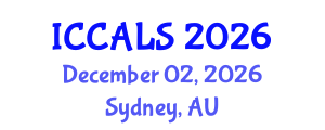 International Conference on Communication and Linguistics Studies (ICCALS) December 02, 2026 - Sydney, Australia International Conference on Communication and Linguistics Studies (ICCALS) December 02, 2026 - Sydney, Australia