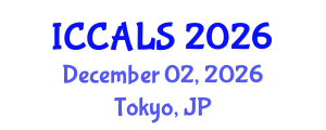 International Conference on Communication and Linguistics Studies (ICCALS) December 02, 2026 - Tokyo, Japan International Conference on Communication and Linguistics Studies (ICCALS) December 02, 2026 - Tokyo, Japan