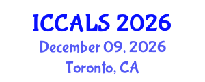 International Conference on Communication and Linguistics Studies (ICCALS) December 09, 2026 - Toronto, Canada International Conference on Communication and Linguistics Studies (ICCALS) December 09, 2026 - Toronto, Canada