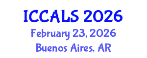 International Conference on Communication and Linguistics Studies (ICCALS) February 23, 2026 - Buenos Aires, Argentina