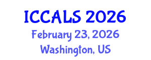 International Conference on Communication and Linguistics Studies (ICCALS) February 23, 2026 - Washington, United States International Conference on Communication and Linguistics Studies (ICCALS) February 23, 2026 - Washington, United States