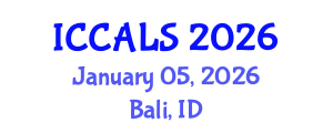 International Conference on Communication and Linguistics Studies (ICCALS) January 05, 2026 - Bali, Indonesia International Conference on Communication and Linguistics Studies (ICCALS) January 05, 2026 - Bali, Indonesia