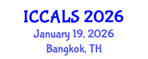 International Conference on Communication and Linguistics Studies (ICCALS) January 19, 2026 - Bangkok, Thailand International Conference on Communication and Linguistics Studies (ICCALS) January 19, 2026 - Bangkok, Thailand