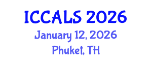 International Conference on Communication and Linguistics Studies (ICCALS) January 12, 2026 - Phuket, Thailand International Conference on Communication and Linguistics Studies (ICCALS) January 12, 2026 - Phuket, Thailand