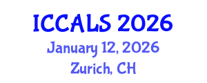 International Conference on Communication and Linguistics Studies (ICCALS) January 12, 2026 - Zurich, Switzerland International Conference on Communication and Linguistics Studies (ICCALS) January 12, 2026 - Zurich, Switzerland