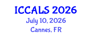 International Conference on Communication and Linguistics Studies (ICCALS) July 10, 2026 - Cannes, France International Conference on Communication and Linguistics Studies (ICCALS) July 10, 2026 - Cannes, France