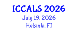 International Conference on Communication and Linguistics Studies (ICCALS) July 19, 2026 - Helsinki, Finland International Conference on Communication and Linguistics Studies (ICCALS) July 19, 2026 - Helsinki, Finland