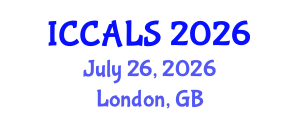 International Conference on Communication and Linguistics Studies (ICCALS) July 26, 2026 - London, United Kingdom International Conference on Communication and Linguistics Studies (ICCALS) July 26, 2026 - London, United Kingdom