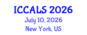 International Conference on Communication and Linguistics Studies (ICCALS) July 10, 2026 - New York, United States International Conference on Communication and Linguistics Studies (ICCALS) July 10, 2026 - New York, United States