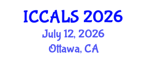 International Conference on Communication and Linguistics Studies (ICCALS) July 12, 2026 - Ottawa, Canada International Conference on Communication and Linguistics Studies (ICCALS) July 12, 2026 - Ottawa, Canada