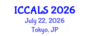 International Conference on Communication and Linguistics Studies (ICCALS) July 22, 2026 - Tokyo, Japan International Conference on Communication and Linguistics Studies (ICCALS) July 22, 2026 - Tokyo, Japan