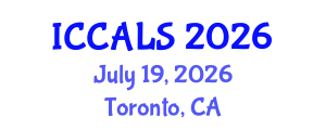 International Conference on Communication and Linguistics Studies (ICCALS) July 19, 2026 - Toronto, Canada International Conference on Communication and Linguistics Studies (ICCALS) July 19, 2026 - Toronto, Canada