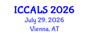 International Conference on Communication and Linguistics Studies (ICCALS) July 29, 2026 - Vienna, Austria International Conference on Communication and Linguistics Studies (ICCALS) July 29, 2026 - Vienna, Austria
