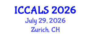 International Conference on Communication and Linguistics Studies (ICCALS) July 29, 2026 - Zurich, Switzerland International Conference on Communication and Linguistics Studies (ICCALS) July 29, 2026 - Zurich, Switzerland