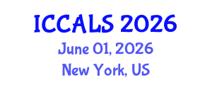 International Conference on Communication and Linguistics Studies (ICCALS) June 01, 2026 - New York, United States International Conference on Communication and Linguistics Studies (ICCALS) June 01, 2026 - New York, United States
