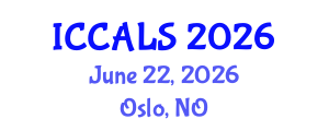 International Conference on Communication and Linguistics Studies (ICCALS) June 22, 2026 - Oslo, Norway International Conference on Communication and Linguistics Studies (ICCALS) June 22, 2026 - Oslo, Norway