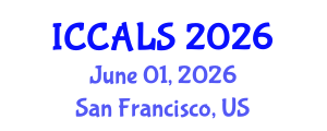 International Conference on Communication and Linguistics Studies (ICCALS) June 01, 2026 - San Francisco, United States International Conference on Communication and Linguistics Studies (ICCALS) June 01, 2026 - San Francisco, United States