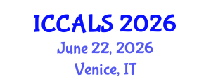 International Conference on Communication and Linguistics Studies (ICCALS) June 22, 2026 - Venice, Italy International Conference on Communication and Linguistics Studies (ICCALS) June 22, 2026 - Venice, Italy