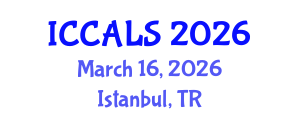International Conference on Communication and Linguistics Studies (ICCALS) March 16, 2026 - Istanbul, Turkey International Conference on Communication and Linguistics Studies (ICCALS) March 16, 2026 - Istanbul, Turkey