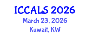 International Conference on Communication and Linguistics Studies (ICCALS) March 23, 2026 - Kuwait, Kuwait International Conference on Communication and Linguistics Studies (ICCALS) March 23, 2026 - Kuwait, Kuwait
