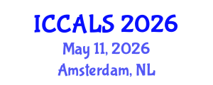International Conference on Communication and Linguistics Studies (ICCALS) May 11, 2026 - Amsterdam, Netherlands International Conference on Communication and Linguistics Studies (ICCALS) May 11, 2026 - Amsterdam, Netherlands