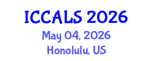 International Conference on Communication and Linguistics Studies (ICCALS) May 04, 2026 - Honolulu, United States International Conference on Communication and Linguistics Studies (ICCALS) May 04, 2026 - Honolulu, United States