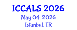International Conference on Communication and Linguistics Studies (ICCALS) May 04, 2026 - Istanbul, Turkey International Conference on Communication and Linguistics Studies (ICCALS) May 04, 2026 - Istanbul, Turkey