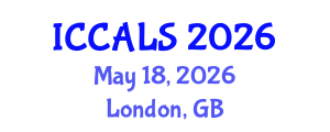 International Conference on Communication and Linguistics Studies (ICCALS) May 18, 2026 - London, United Kingdom International Conference on Communication and Linguistics Studies (ICCALS) May 18, 2026 - London, United Kingdom