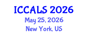International Conference on Communication and Linguistics Studies (ICCALS) May 25, 2026 - New York, United States International Conference on Communication and Linguistics Studies (ICCALS) May 25, 2026 - New York, United States
