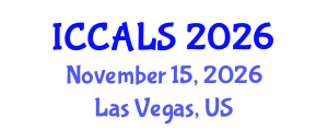 International Conference on Communication and Linguistics Studies (ICCALS) November 15, 2026 - Las Vegas, United States International Conference on Communication and Linguistics Studies (ICCALS) November 15, 2026 - Las Vegas, United States