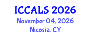 International Conference on Communication and Linguistics Studies (ICCALS) November 04, 2026 - Nicosia, Cyprus International Conference on Communication and Linguistics Studies (ICCALS) November 04, 2026 - Nicosia, Cyprus