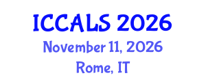 International Conference on Communication and Linguistics Studies (ICCALS) November 11, 2026 - Rome, Italy International Conference on Communication and Linguistics Studies (ICCALS) November 11, 2026 - Rome, Italy