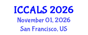 International Conference on Communication and Linguistics Studies (ICCALS) November 01, 2026 - San Francisco, United States International Conference on Communication and Linguistics Studies (ICCALS) November 01, 2026 - San Francisco, United States