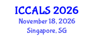 International Conference on Communication and Linguistics Studies (ICCALS) November 18, 2026 - Singapore, Singapore International Conference on Communication and Linguistics Studies (ICCALS) November 18, 2026 - Singapore, Singapore